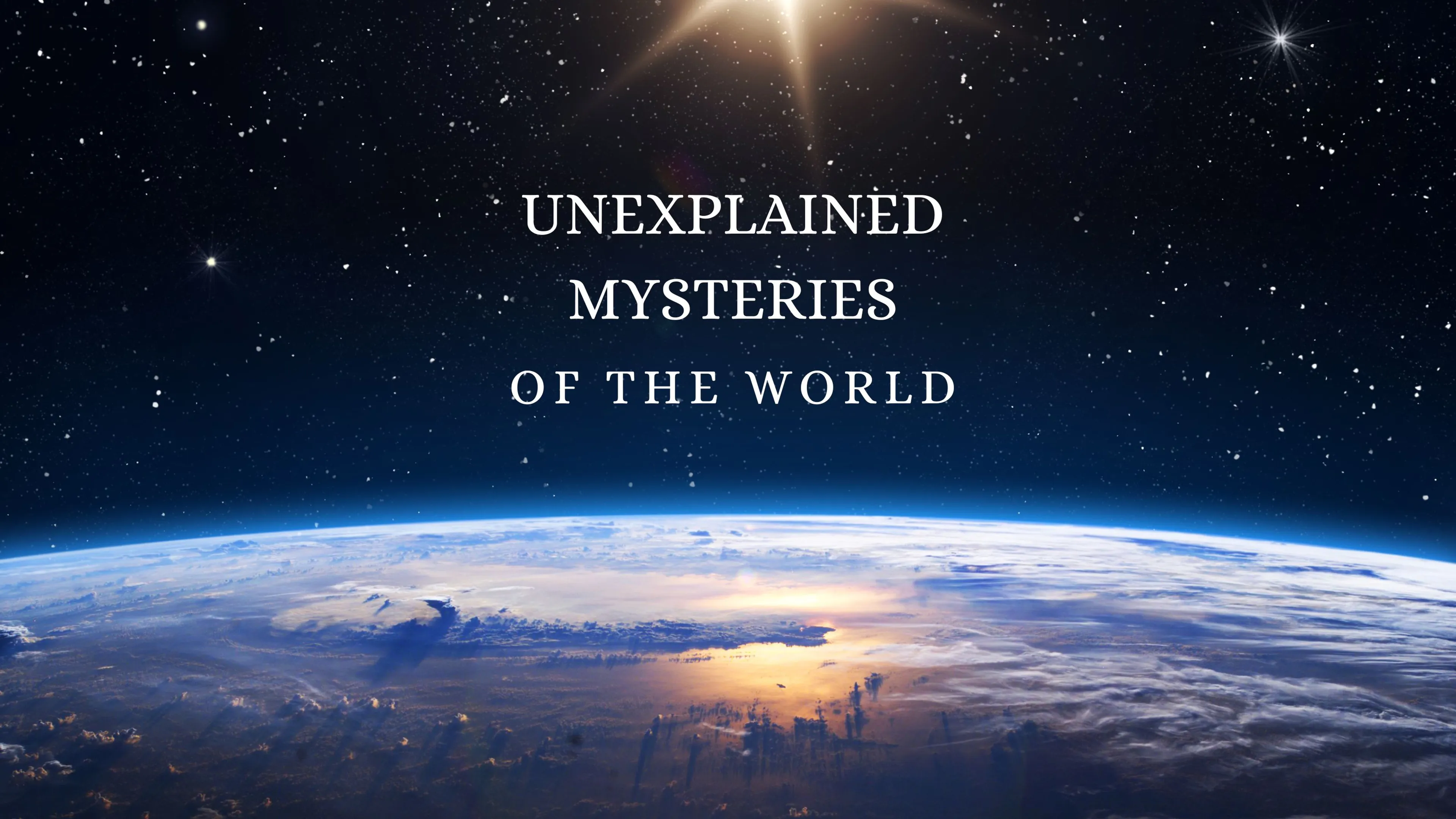 Unexplained Mysteries of the World poster